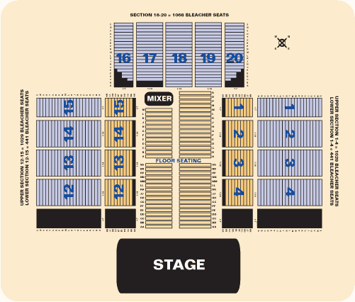 Standard Concert Floorplan
