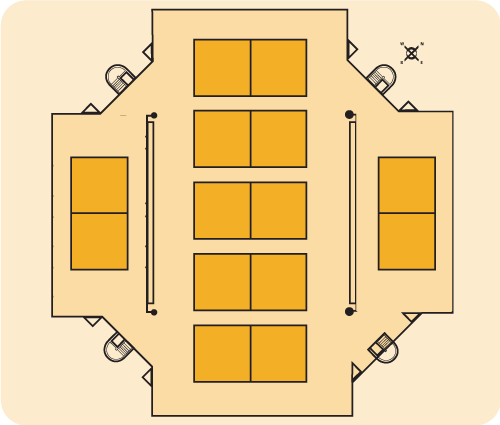 Volleyball Tournament Floorplan